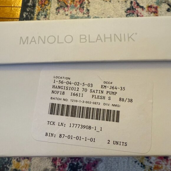 Manolo Blahnik Satin Crystal Embellishment Heels - Picture 3 of 11